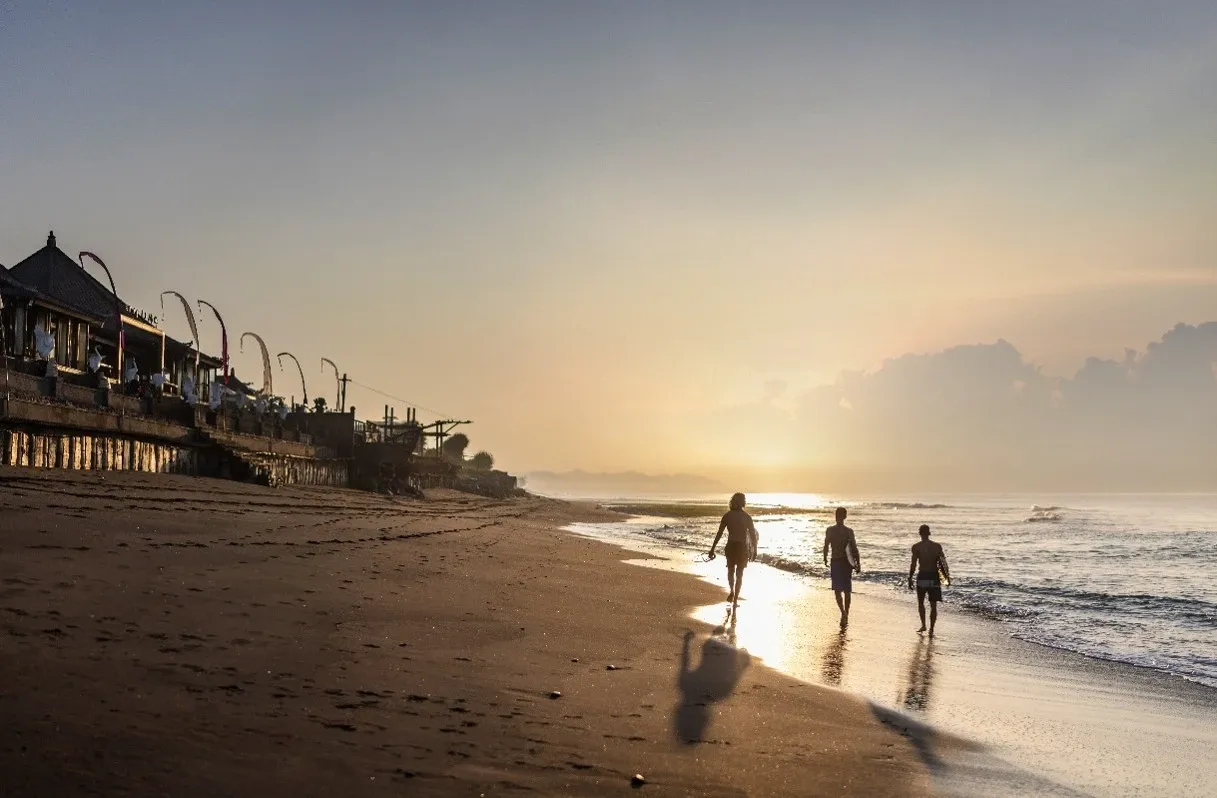 Surf with sunset