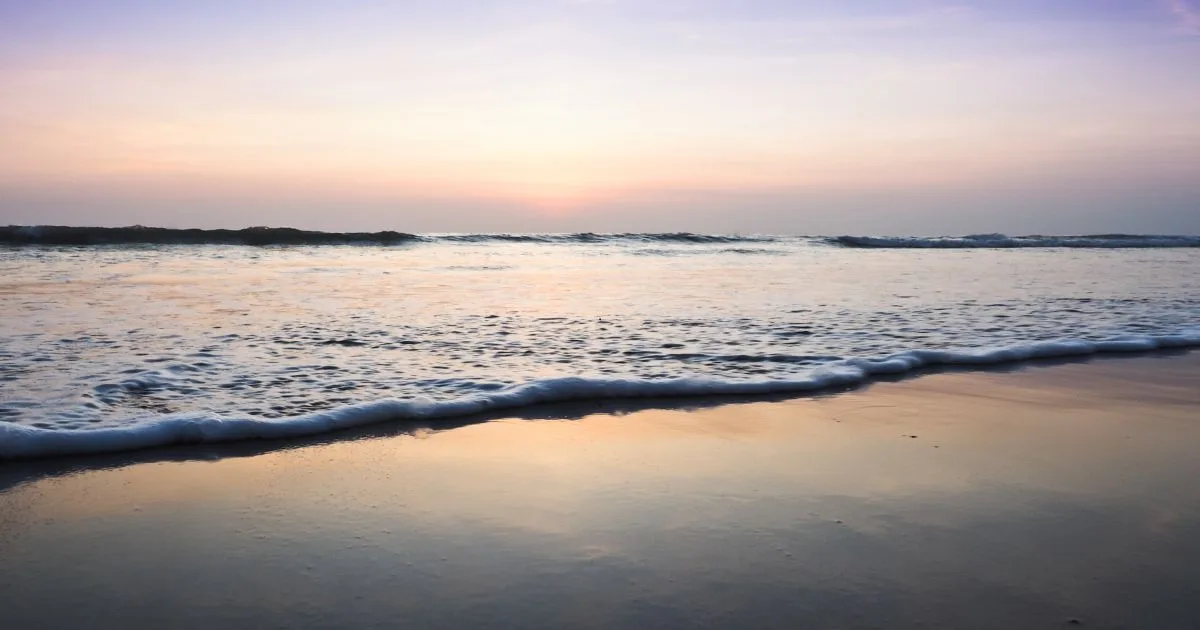 Sunset on Legian Beach in Bali