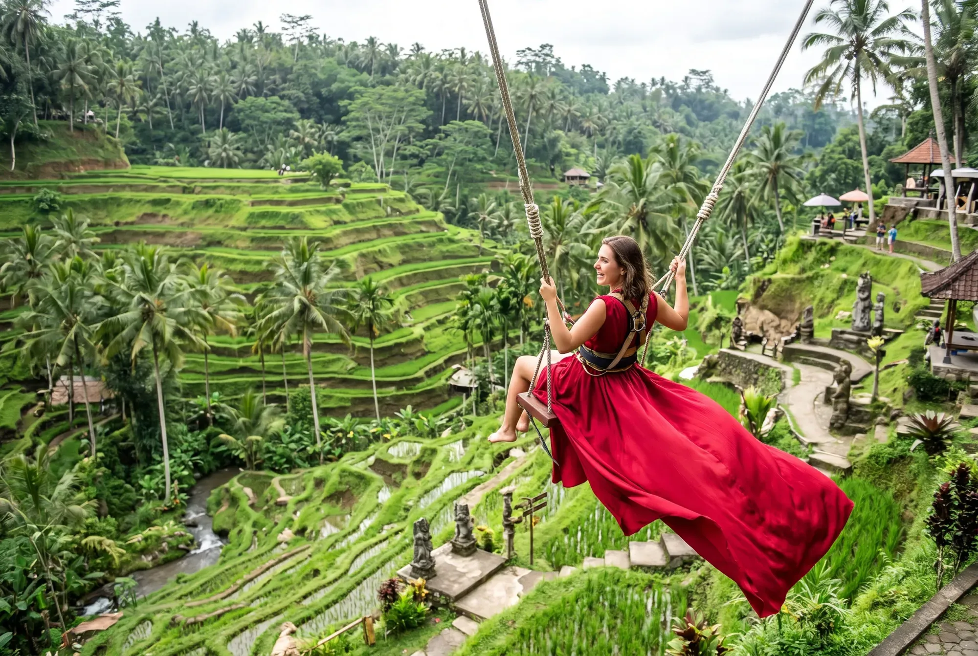 Extreme swing at Alas Harum Bali