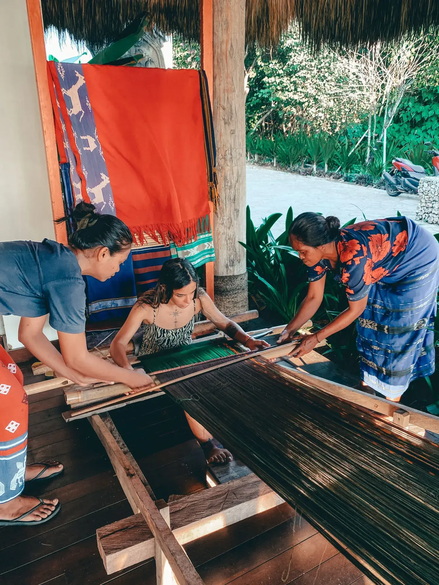Ikat Weaving