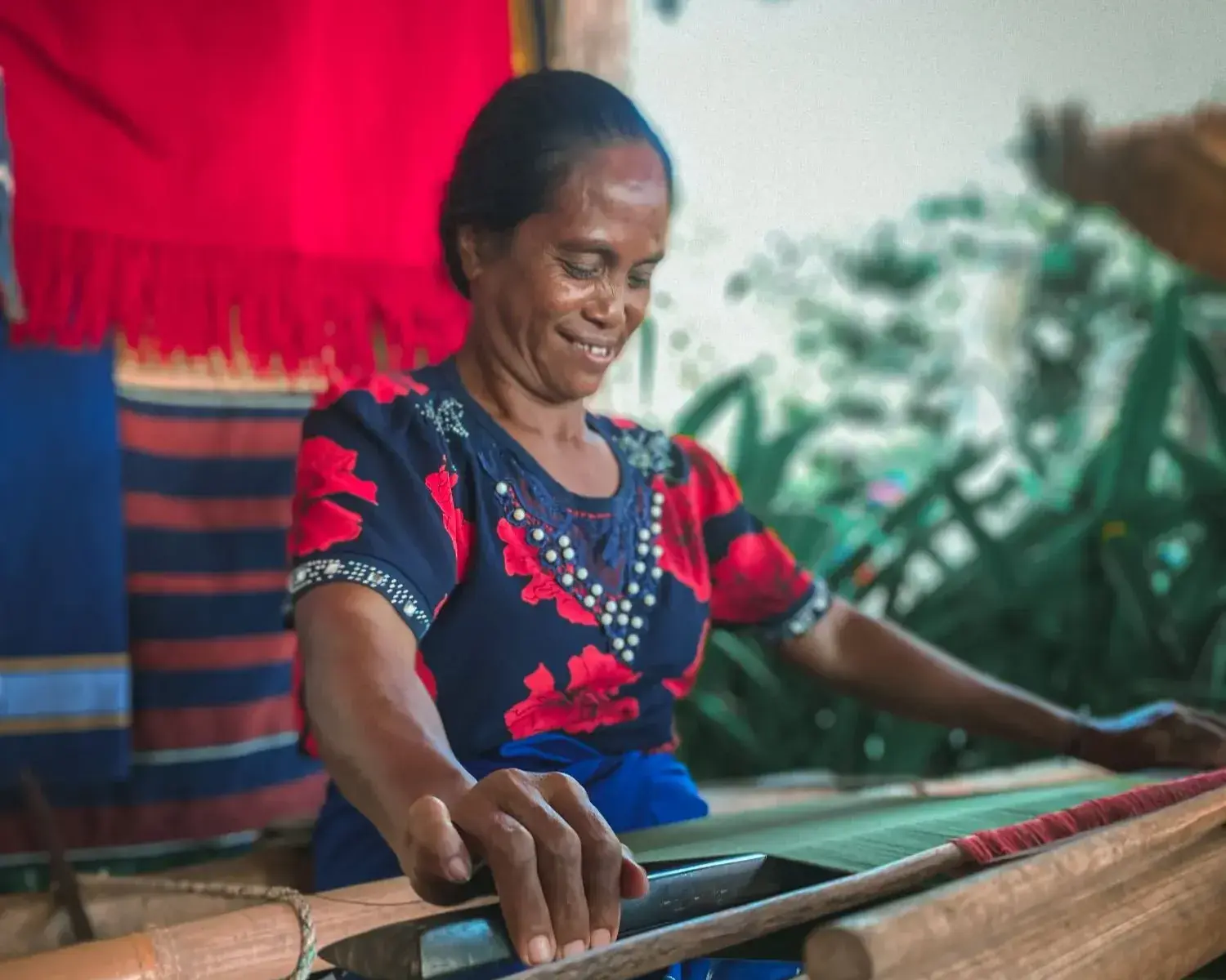 Ikat Weaving